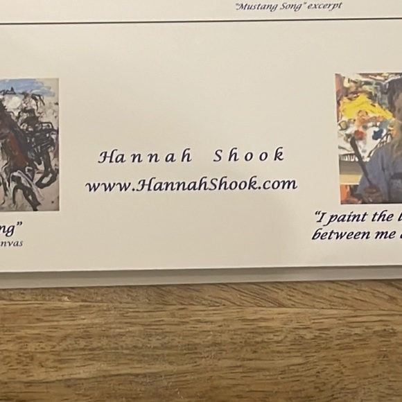 Print of Origional Oil Painting “Mustang Song” small quality blank card - Picture 5 of 7